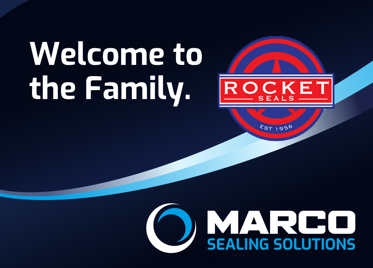 Rocket Seals logo and Marco Sealing Solutions logo