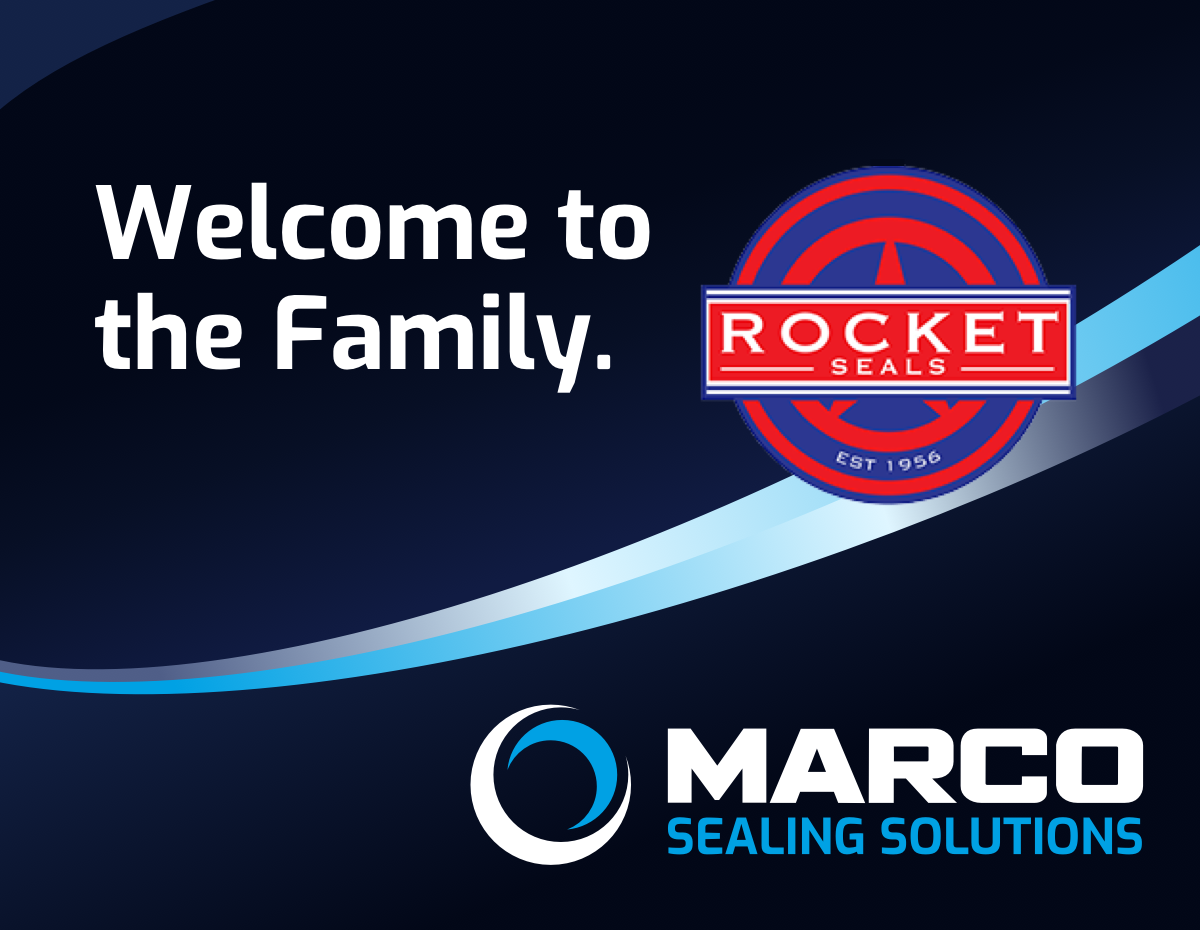 Rocket Seals logo and Marco Sealing Solutions logo